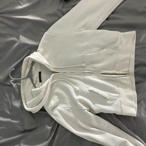 Brandy Melville White Cropped Jacket